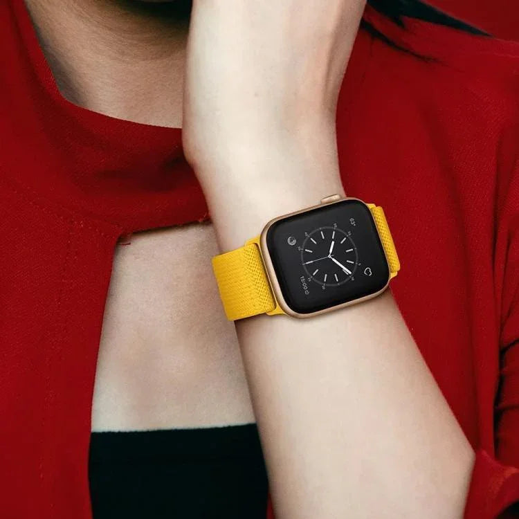 xDfind 可調滑扣彈性尼龍錶帶，適用於 Apple Watch 42 / 44 / 45 / 46 / 49mm，適用於 Apple Watch 38 / 40 / 41 / S10 42mm