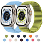 xDfind 編織尼龍魔鬼氈錶帶，適用於 Apple Watch 42 / 44 / 45 / 46 / 49mm，適用於 Apple Watch 38 / 40 / 41 / S10 42mm