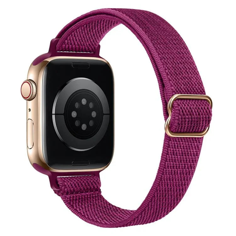 xDfind 梯形扣小腰彈性尼龍錶帶，適用於 Apple Watch 42 / 44 / 45 / 46 / 49mm，適用於 Apple Watch 38 / 40 / 41 / S10 42mm
