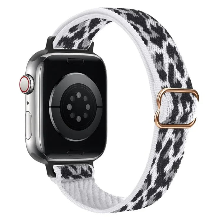 xDfind 梯形扣小腰彈性尼龍錶帶，適用於 Apple Watch 42 / 44 / 45 / 46 / 49mm，適用於 Apple Watch 38 / 40 / 41 / S10 42mm