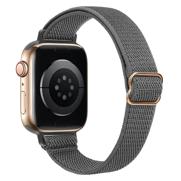xDfind 梯形扣小腰彈性尼龍錶帶，適用於 Apple Watch 42 / 44 / 45 / 46 / 49mm，適用於 Apple Watch 38 / 40 / 41 / S10 42mm