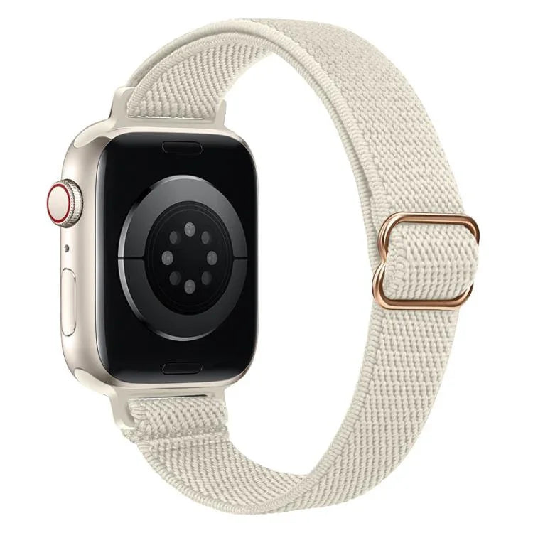 xDfind 梯形扣小腰彈性尼龍錶帶，適用於 Apple Watch 42 / 44 / 45 / 46 / 49mm，適用於 Apple Watch 38 / 40 / 41 / S10 42mm