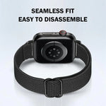xDfind 梯形扣小腰彈性尼龍錶帶，適用於 Apple Watch 42 / 44 / 45 / 46 / 49mm，適用於 Apple Watch 38 / 40 / 41 / S10 42mm