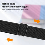 xDfind 梯形扣小腰彈性尼龍錶帶，適用於 Apple Watch 42 / 44 / 45 / 46 / 49mm，適用於 Apple Watch 38 / 40 / 41 / S10 42mm