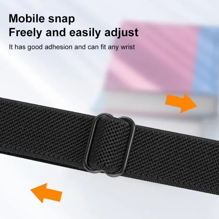 xDfind 梯形扣小腰彈性尼龍錶帶，適用於 Apple Watch 42 / 44 / 45 / 46 / 49mm，適用於 Apple Watch 38 / 40 / 41 / S10 42mm