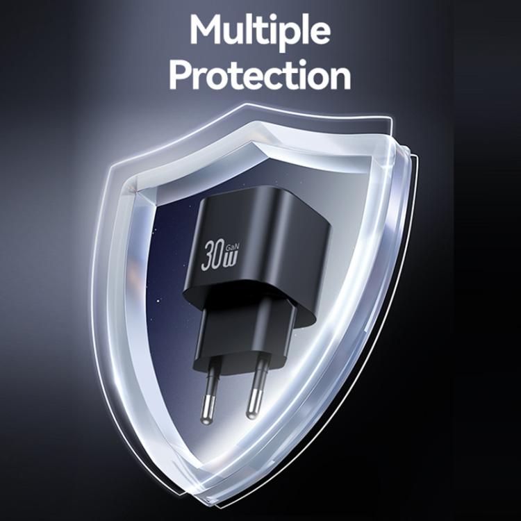 USAMS CC263 30W GaN USB-C / Type-C、USB 雙埠迷你快速充電器，CC263