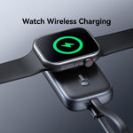 適用於 Apple Watch 系列 USAMS CD245 1200mAh 便攜式無線充電器附線材，CD245