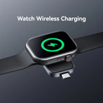 適用於 Apple Watch 系列 USAMS CD247 USB-C / Type-C 插頭便攜式無線充電器，CD247