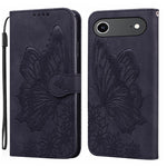 復古皮革觸感蝴蝶壓紋橫式翻蓋皮革手機殼，適用於 iPhone 17 Pro Max、iPhone 17 Pro、iPhone 17、iPhone Air