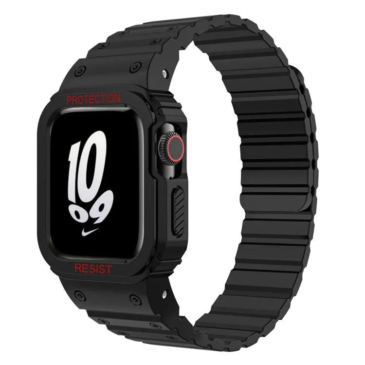 xDfind 磁吸矽膠錶帶附整合式錶蓋，適用於 Apple Watch 42 / 44 / 45mm，適用於 Apple Watch Series 10 / 11 46mm，適用於 Apple Watch Series 10 / 11 42mm，適用於 Apple Watch Ultra 3 / 2 / 1 49mm，適用於 Apple Watch 38 / 41mm