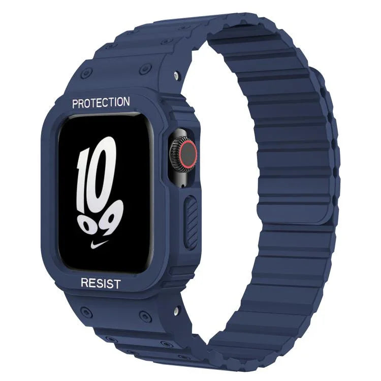 xDfind 磁吸矽膠錶帶附整合式錶蓋，適用於 Apple Watch 42 / 44 / 45mm，適用於 Apple Watch Series 10 / 11 46mm，適用於 Apple Watch Series 10 / 11 42mm，適用於 Apple Watch Ultra 3 / 2 / 1 49mm，適用於 Apple Watch 38 / 41mm