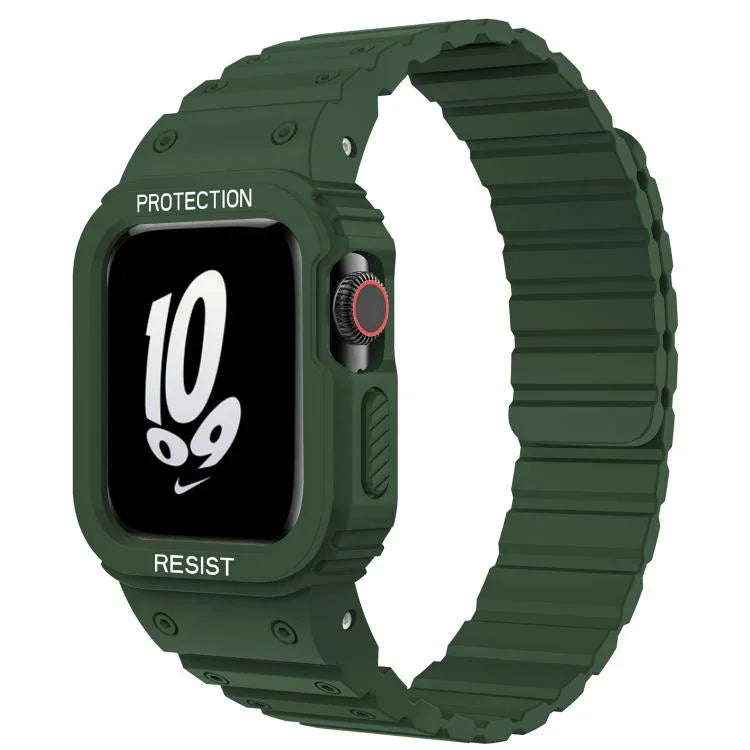 xDfind 磁吸矽膠錶帶附整合式錶蓋，適用於 Apple Watch 42 / 44 / 45mm，適用於 Apple Watch Series 10 / 11 46mm，適用於 Apple Watch Series 10 / 11 42mm，適用於 Apple Watch Ultra 3 / 2 / 1 49mm，適用於 Apple Watch 38 / 41mm