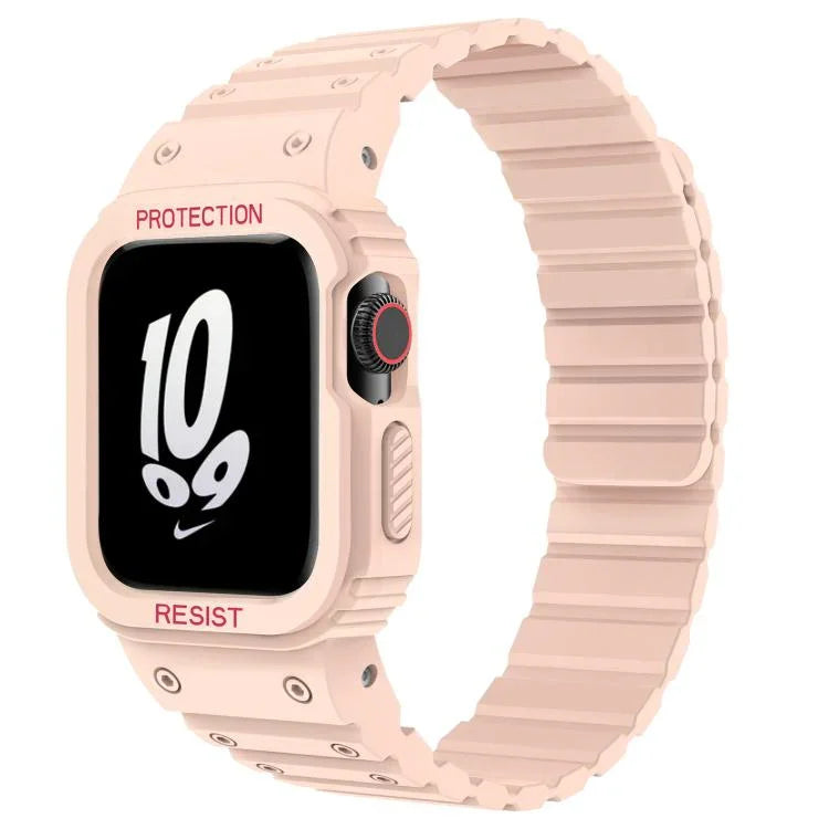 xDfind 磁吸矽膠錶帶附整合式錶蓋，適用於 Apple Watch 42 / 44 / 45mm，適用於 Apple Watch Series 10 / 11 46mm，適用於 Apple Watch Series 10 / 11 42mm，適用於 Apple Watch Ultra 3 / 2 / 1 49mm，適用於 Apple Watch 38 / 41mm