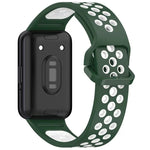 xDfind 雙色矽膠透氣錶帶，適用於 Samsung Galaxy Fit 3