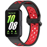 xDfind 雙色矽膠透氣錶帶，適用於 Samsung Galaxy Fit 3