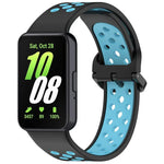 xDfind 雙色矽膠透氣錶帶，適用於 Samsung Galaxy Fit 3