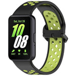 xDfind 雙色矽膠透氣錶帶，適用於 Samsung Galaxy Fit 3