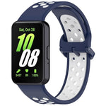 xDfind 雙色矽膠透氣錶帶，適用於 Samsung Galaxy Fit 3