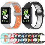xDfind 雙色矽膠透氣錶帶，適用於 Samsung Galaxy Fit 3