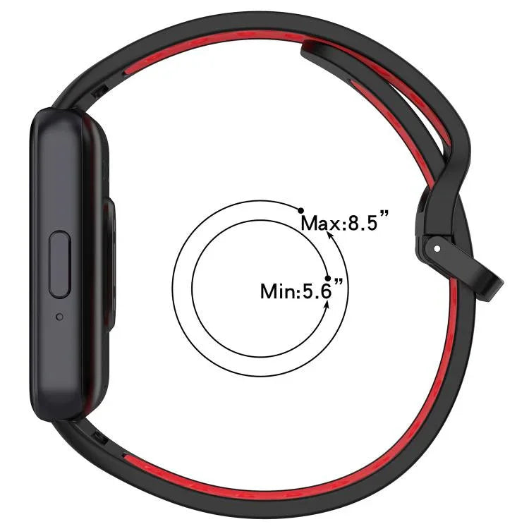 xDfind 雙色矽膠透氣錶帶，適用於 Samsung Galaxy Fit 3