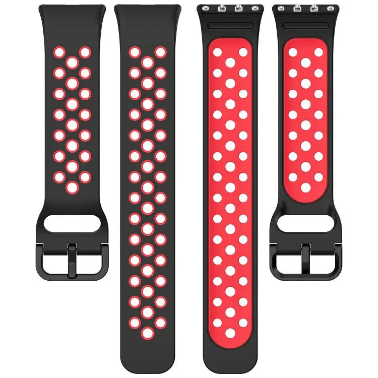 xDfind 雙色矽膠透氣錶帶，適用於 Samsung Galaxy Fit 3