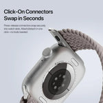 DUX DUCIS Mixture Ultra 系列磁扣尼龍編織錶帶，適用於 Apple Watch 38 / 40 / 41 / S10 42mm