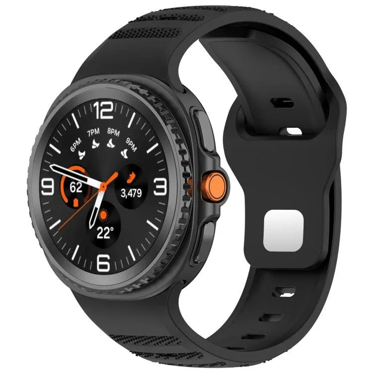 xDfind 圓點銀色鉚釘扣矽膠錶帶，適用於 Samsung Galaxy Watch Ultra/Ultra 2025，適用於 Samsung Galaxy Watch8 / 8 Classic