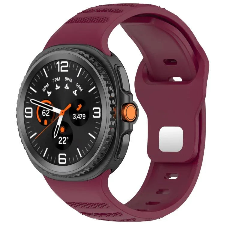 xDfind 圓點銀色鉚釘扣矽膠錶帶，適用於 Samsung Galaxy Watch Ultra/Ultra 2025，適用於 Samsung Galaxy Watch8 / 8 Classic