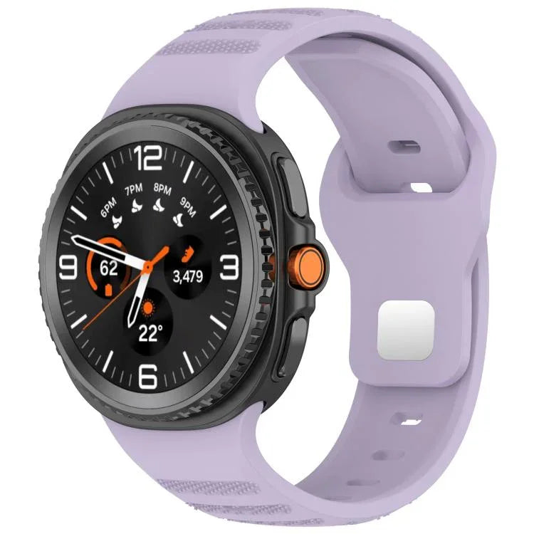 xDfind 圓點銀色鉚釘扣矽膠錶帶，適用於 Samsung Galaxy Watch Ultra/Ultra 2025，適用於 Samsung Galaxy Watch8 / 8 Classic