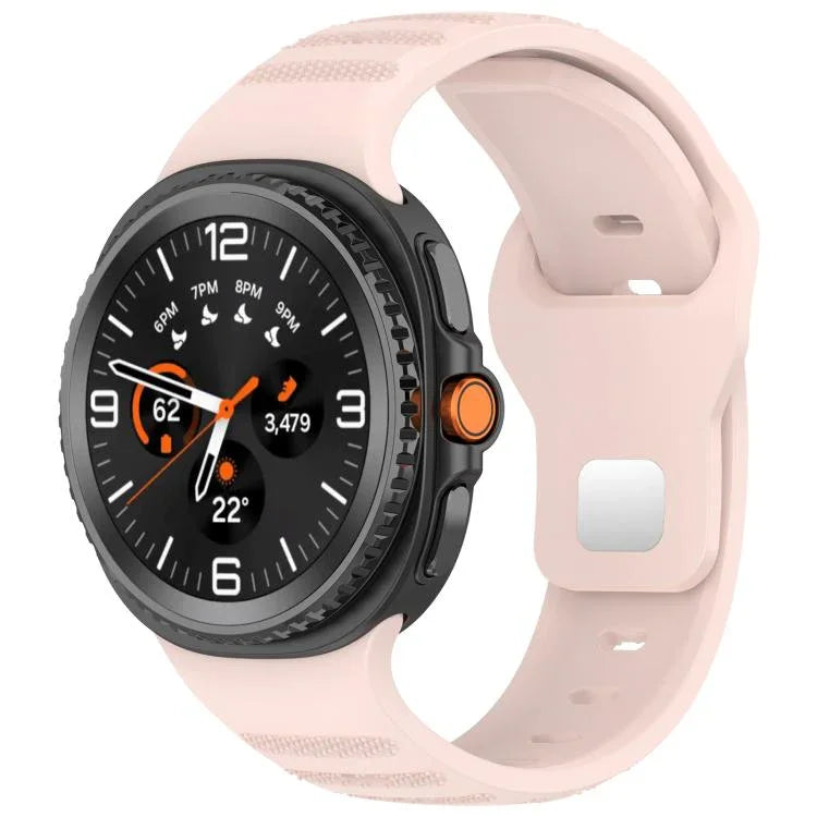 xDfind 圓點銀色鉚釘扣矽膠錶帶，適用於 Samsung Galaxy Watch Ultra/Ultra 2025，適用於 Samsung Galaxy Watch8 / 8 Classic