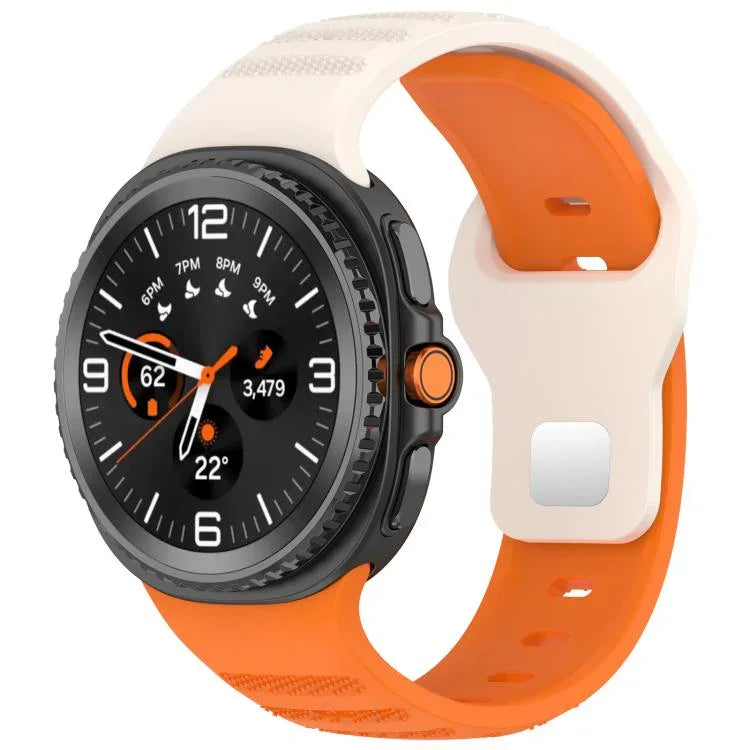 xDfind 圓點銀色鉚釘扣矽膠錶帶，適用於 Samsung Galaxy Watch Ultra/Ultra 2025，適用於 Samsung Galaxy Watch8 / 8 Classic