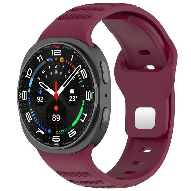 xDfind 圓點銀色鉚釘扣矽膠錶帶，適用於 Samsung Galaxy Watch Ultra/Ultra 2025，適用於 Samsung Galaxy Watch8 / 8 Classic