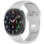 xDfind 圓點銀色鉚釘扣矽膠錶帶，適用於 Samsung Galaxy Watch Ultra/Ultra 2025，適用於 Samsung Galaxy Watch8 / 8 Classic