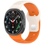 xDfind 圓點銀色鉚釘扣矽膠錶帶，適用於 Samsung Galaxy Watch Ultra/Ultra 2025，適用於 Samsung Galaxy Watch8 / 8 Classic