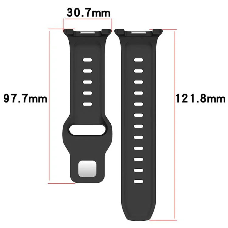 xDfind 圓點銀色鉚釘扣矽膠錶帶，適用於 Samsung Galaxy Watch Ultra/Ultra 2025，適用於 Samsung Galaxy Watch8 / 8 Classic