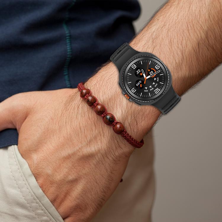 xDfind 圓點銀色鉚釘扣矽膠錶帶，適用於 Samsung Galaxy Watch Ultra/Ultra 2025，適用於 Samsung Galaxy Watch8 / 8 Classic