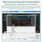 U2 4K 30Hz HDMI 轉 Type-C 高清視頻擷取卡 含麥克風混音器