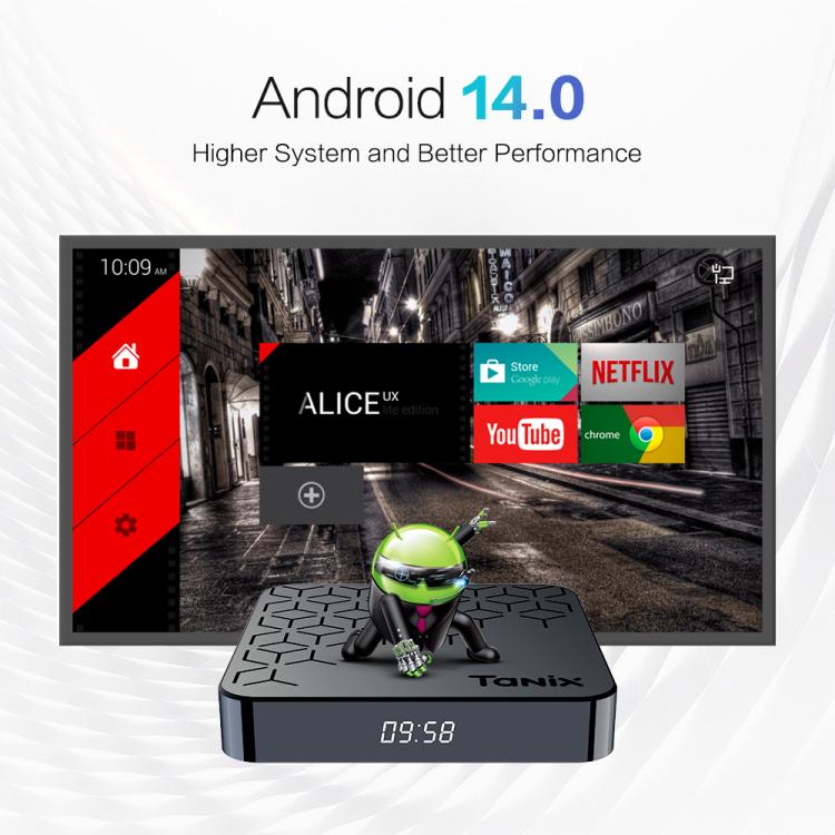 Tanix TX7 8K UHD Android 14 智能電視盒，附遙控器，Allwinner H728 八核心，2GB+16GB，4GB+32GB