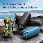 Zealot MP2 20W 便攜戶外 RGB 藍牙喇叭，不含麥克風（藍色）、不含麥克風（迷彩）、不含麥克風（黑色）