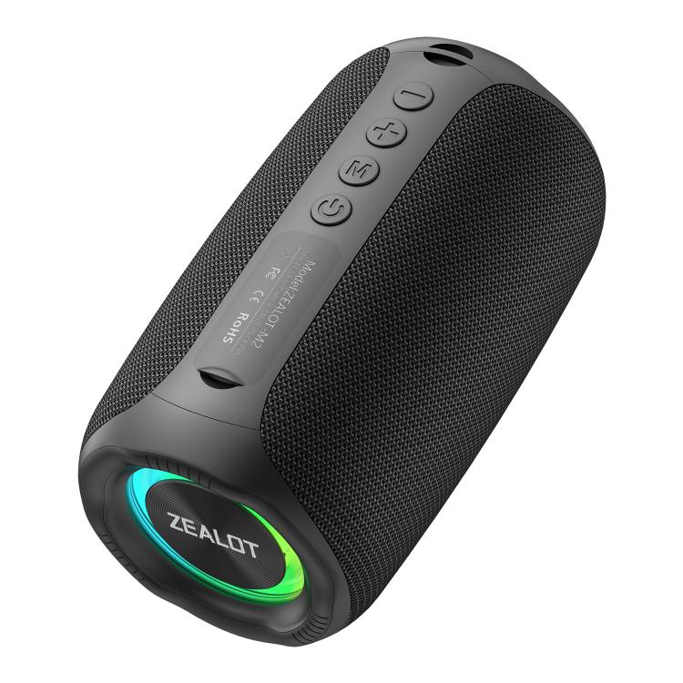 Zealot M2 8W 便攜戶外 RGB 藍牙喇叭，附 2 支麥克風，附 1 支麥克風