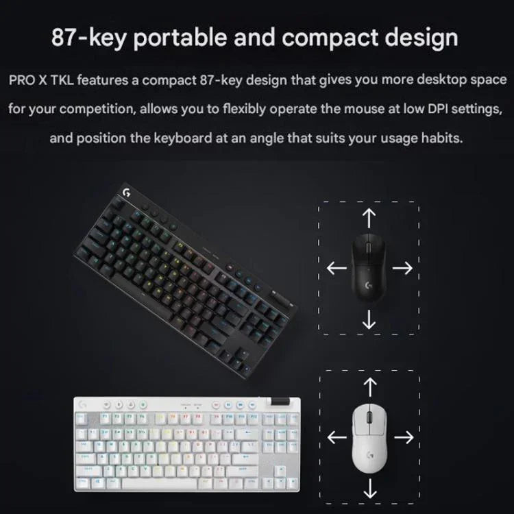 羅技 G PRO X TKL 無線遊戲鍵盤，GX-L 機械開關