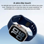 鯊魚紋孔洞矽膠錶帶，適用於 Apple Watch 46mm / 49mm / 45mm / 44mm