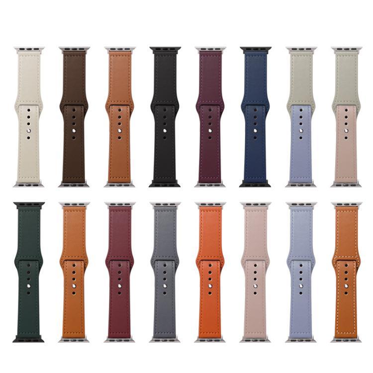 xDfind Rivet Buckle Genuine Leather Watch Band, 20mm, 22mm