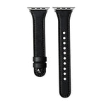 xDfind 雙環單鉚釘真皮錶帶，適用於 Apple Watch 42 / 44 / 45 / 46 / 49mm，適用於 Apple Watch 38 / 40 / 41 / S10 42mm
