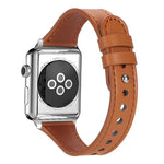 xDfind 雙環單鉚釘真皮錶帶，適用於 Apple Watch 42 / 44 / 45 / 46 / 49mm，適用於 Apple Watch 38 / 40 / 41 / S10 42mm