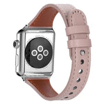xDfind 雙環單鉚釘真皮錶帶，適用於 Apple Watch 42 / 44 / 45 / 46 / 49mm，適用於 Apple Watch 38 / 40 / 41 / S10 42mm
