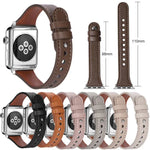 xDfind 雙環單鉚釘真皮錶帶，適用於 Apple Watch 42 / 44 / 45 / 46 / 49mm，適用於 Apple Watch 38 / 40 / 41 / S10 42mm