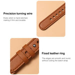 xDfind 雙環單鉚釘真皮錶帶，適用於 Apple Watch 42 / 44 / 45 / 46 / 49mm，適用於 Apple Watch 38 / 40 / 41 / S10 42mm