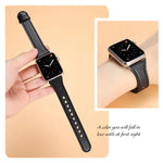 xDfind 雙環單鉚釘真皮錶帶，適用於 Apple Watch 42 / 44 / 45 / 46 / 49mm，適用於 Apple Watch 38 / 40 / 41 / S10 42mm