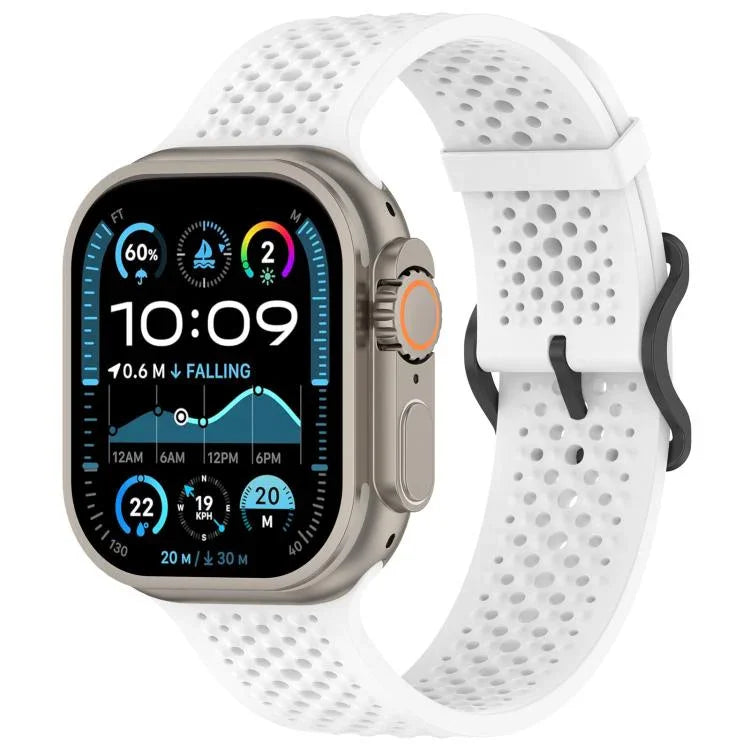 xDfind 透氣矽膠錶帶，適用於 Apple Watch 42 / 44 / 45 / 46 / 49mm，適用於 Apple Watch 38 / 40 / 41 / S10 42mm
